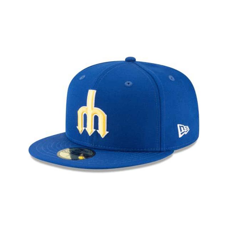 MLB Seattle Mariners 1977 Cooperstown Wool 59Fifty Fitted (UJM5565) - Blue New Era Caps